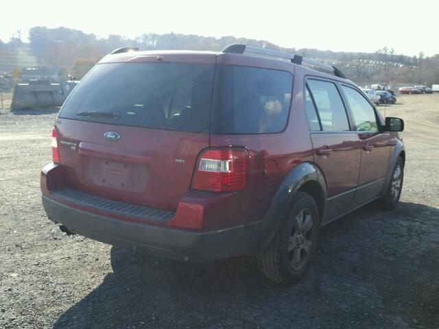 1FMZK05186GA17739 - 2006 FORD FREESTYLE RED photo 4