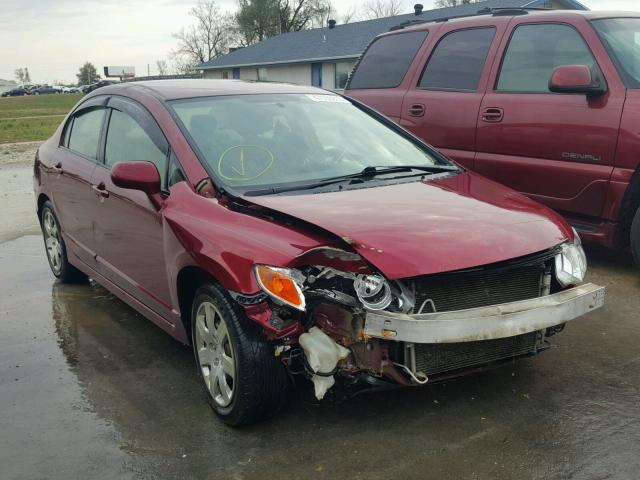 2HGFA1F52AH534115 - 2010 HONDA CIVIC LX MAROON photo 1