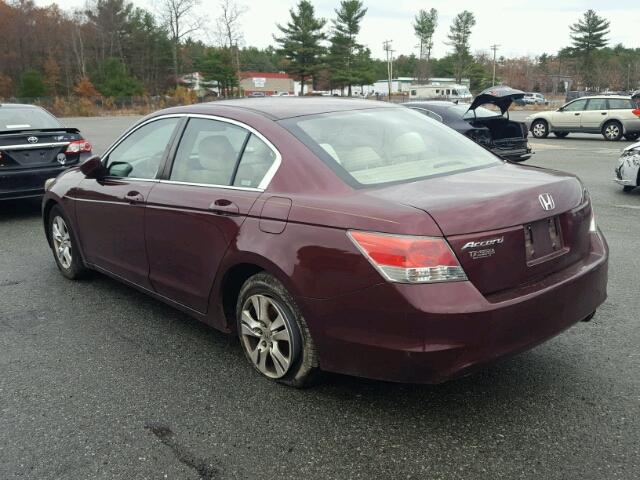 1HGCP26469A067385 - 2009 HONDA ACCORD LXP BURGUNDY photo 3