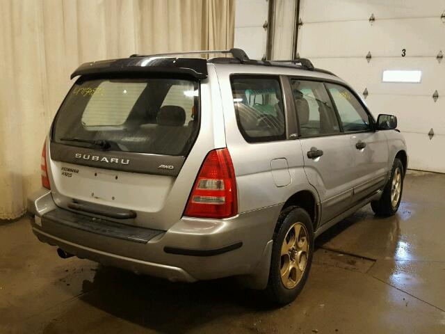 JF1SG65663H756514 - 2003 SUBARU FORESTER 2 SILVER photo 4