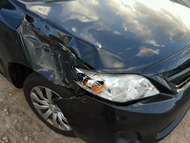 5YFBU4EE8CP045982 - 2012 TOYOTA COROLLA BA BLACK photo 9