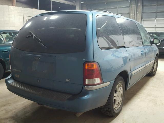 2FMZA524X2BA81801 - 2002 FORD WINDSTAR S BLUE photo 4