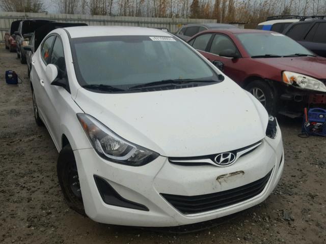 5NPDH4AEXGH746495 - 2016 HYUNDAI ELANTRA SE WHITE photo 1