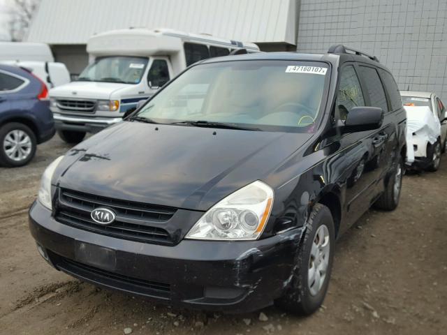 KNDMB233866038871 - 2006 KIA SEDONA EX BLACK photo 2