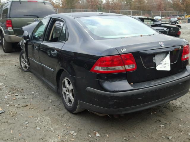 YS3FB49S641058624 - 2004 SAAB 9-3 LINEAR BLACK photo 3