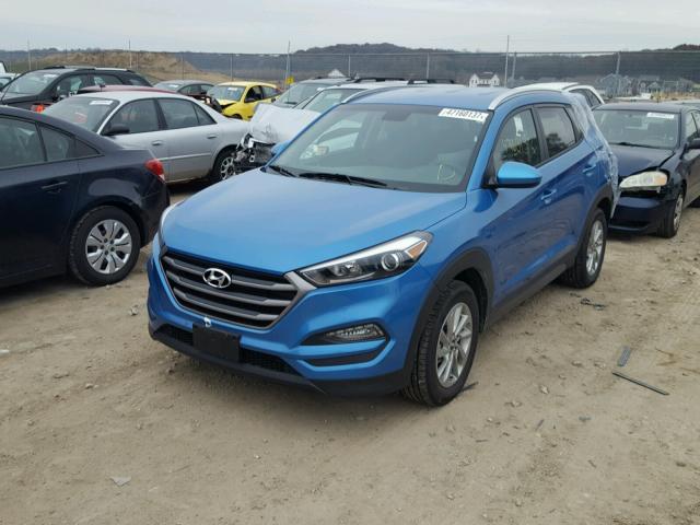 KM8J3CA45GU239864 - 2016 HYUNDAI TUCSON LIM BLUE photo 2