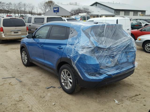 KM8J3CA45GU239864 - 2016 HYUNDAI TUCSON LIM BLUE photo 3