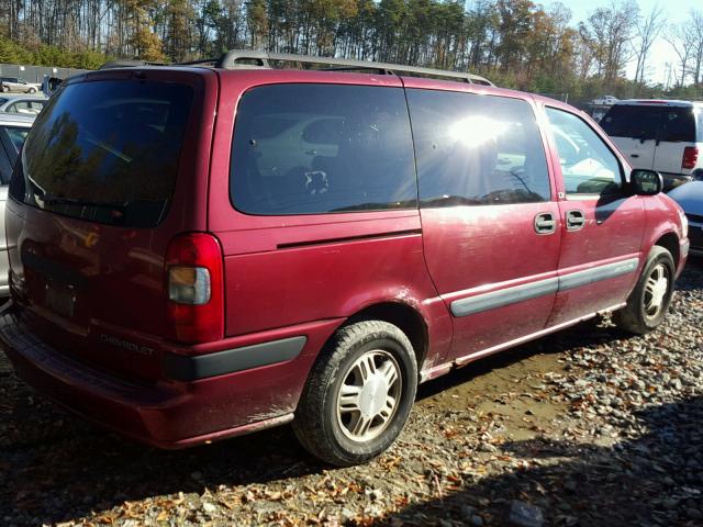 1GNDX03E02D220293 - 2002 CHEVROLET VENTURE RED photo 4