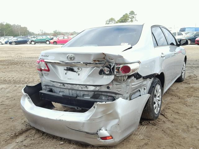 5YFBU4EE8DP114090 - 2013 TOYOTA COROLLA BA SILVER photo 4