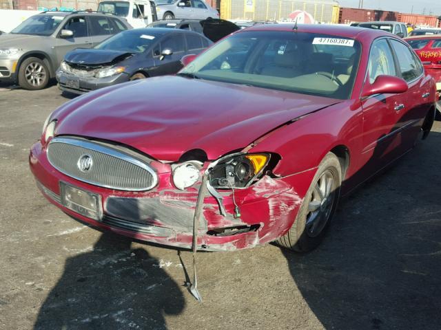 2G4WD532651284234 - 2005 BUICK LACROSSE C RED photo 2