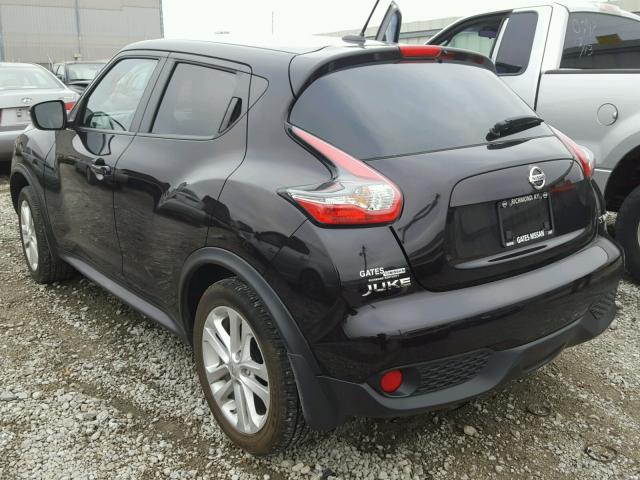 JN8AF5MV9FT555126 - 2015 NISSAN JUKE S BLACK photo 3