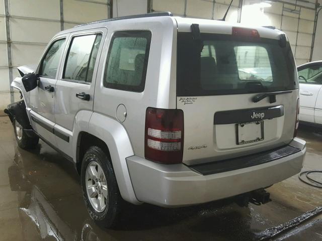 1J8GN28K79W521124 - 2009 JEEP LIBERTY SP SILVER photo 3