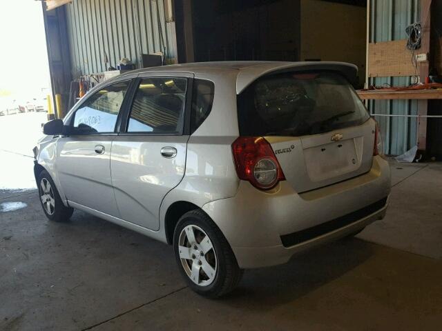 KL1TD6DE5BB185087 - 2011 CHEVROLET AVEO LS SILVER photo 3