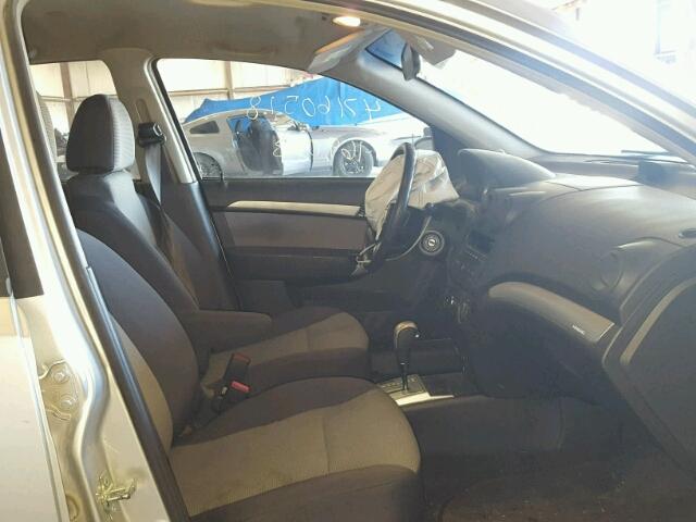 KL1TD6DE5BB185087 - 2011 CHEVROLET AVEO LS SILVER photo 5