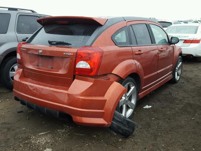 1B3HB68F78D676329 - 2008 DODGE CALIBER SR ORANGE photo 4