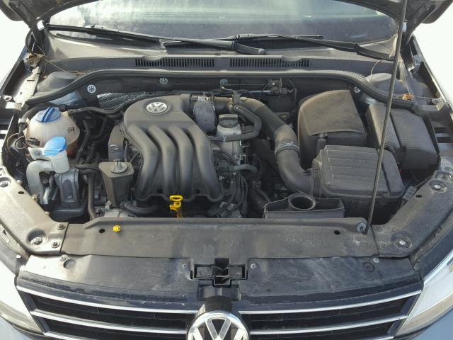 3VW2K7AJ6FM284255 - 2015 VOLKSWAGEN JETTA BASE GRAY photo 7