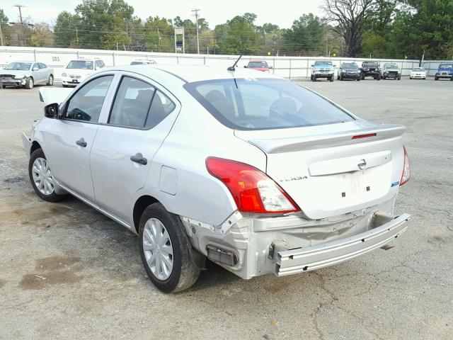 3N1CN7AP0GL883987 - 2016 NISSAN VERSA S SILVER photo 3