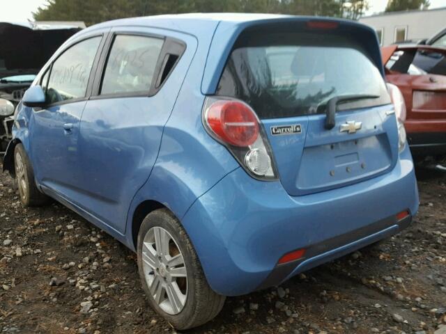 KL8CD6S94DC503527 - 2013 CHEVROLET SPARK 1LT BLUE photo 3