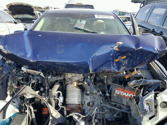 4T1BE46K79U268913 - 2009 TOYOTA CAMRY BASE BLUE photo 7