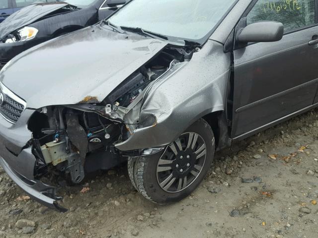 2T1BR32E08C920866 - 2008 TOYOTA COROLLA CE GRAY photo 9