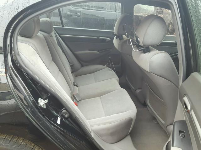 1HGFA16808L053920 - 2008 HONDA CIVIC EX შავი ფოტო 6
