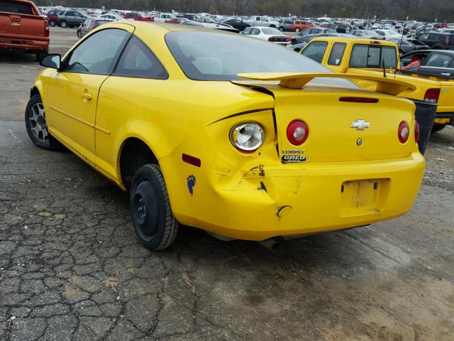 1G1AK12F657542992 - 2005 CHEVROLET COBALT YELLOW photo 3