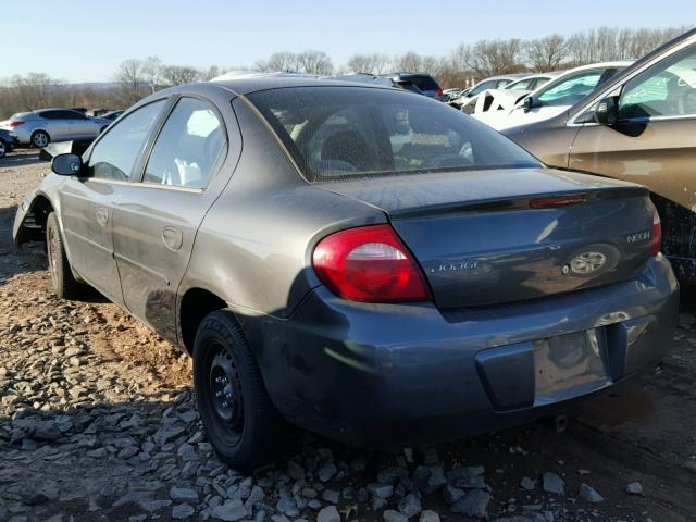 1B3ES26C14D605187 - 2004 DODGE NEON BASE GRAY photo 3