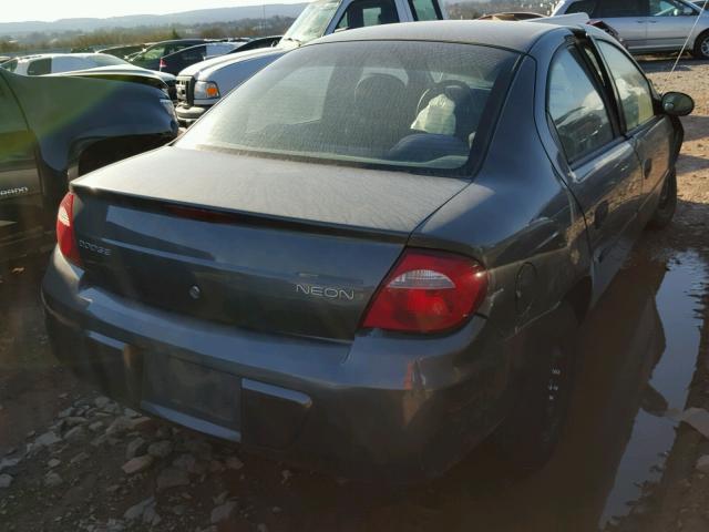 1B3ES26C14D605187 - 2004 DODGE NEON BASE GRAY photo 4