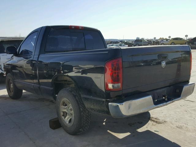 1D7HA16KX5J645180 - 2005 DODGE RAM 1500 S BLACK photo 3