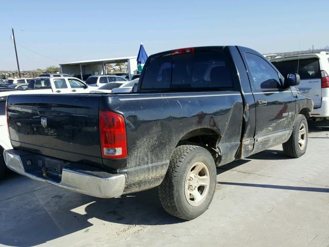 1D7HA16KX5J645180 - 2005 DODGE RAM 1500 S BLACK photo 4