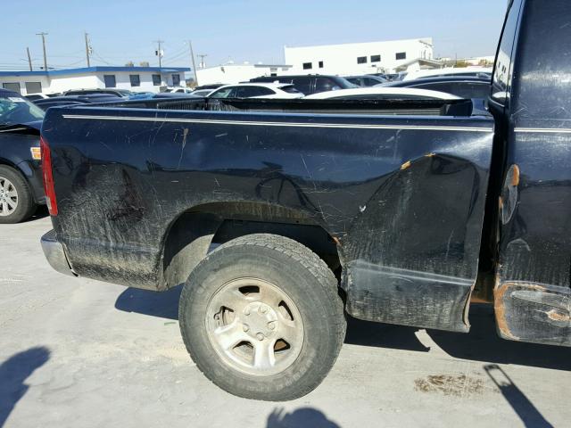 1D7HA16KX5J645180 - 2005 DODGE RAM 1500 S BLACK photo 9