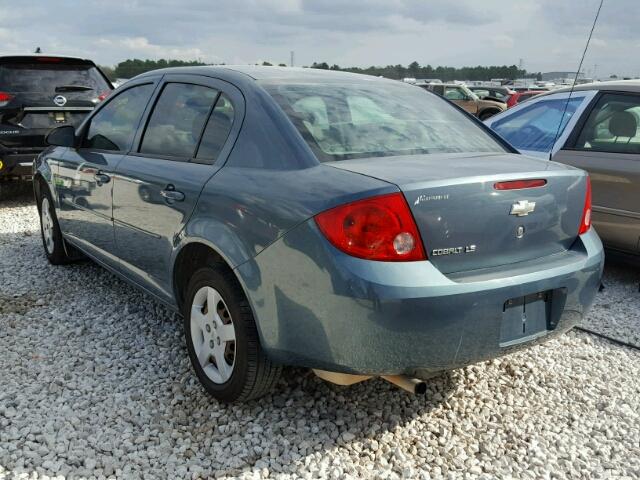 1G1AK55F277316714 - 2007 CHEVROLET COBALT LS TEAL photo 3