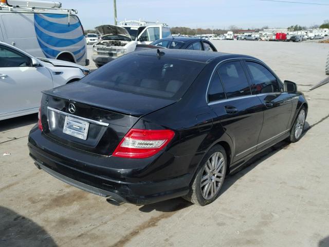 WDDGF81X38F083798 - 2008 MERCEDES-BENZ C 300 4MAT BLACK photo 4