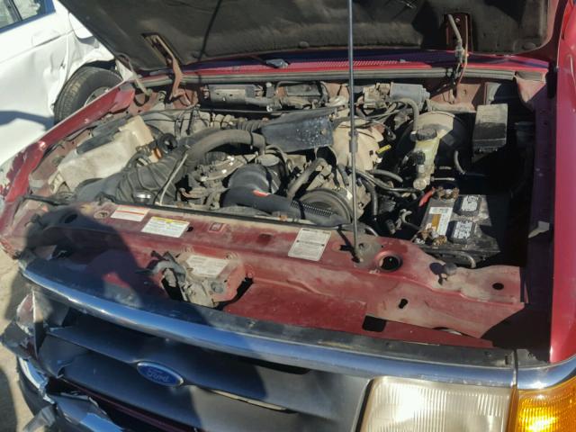 1FTCR14A8TPA90733 - 1996 FORD RANGER SUP RED photo 7