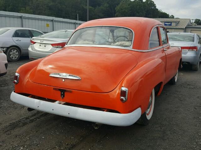 14JKF98839 - 1951 CHEVROLET CUSTOM ORANGE photo 4