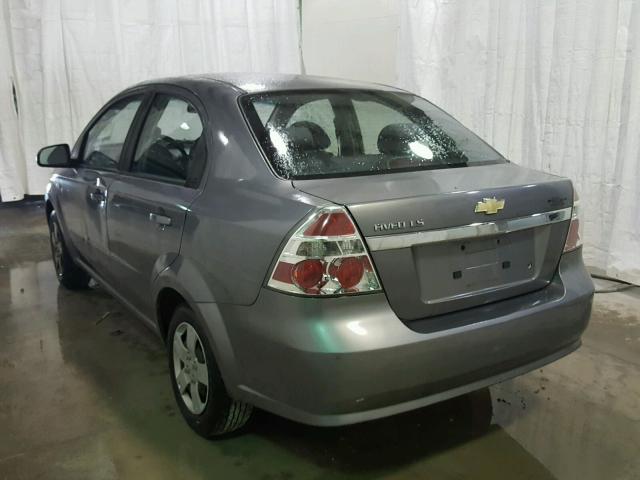 KL1TD566X8B248550 - 2008 CHEVROLET AVEO BASE Srebrny zdjęcie 3