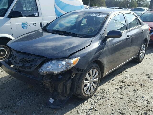 5YFBU4EE2CP007650 - 2012 TOYOTA COROLLA BA GRAY photo 2