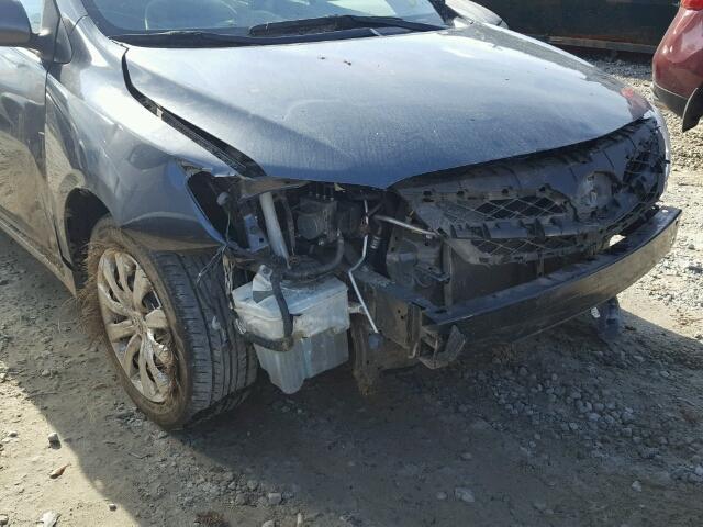 5YFBU4EE2CP007650 - 2012 TOYOTA COROLLA BA GRAY photo 9