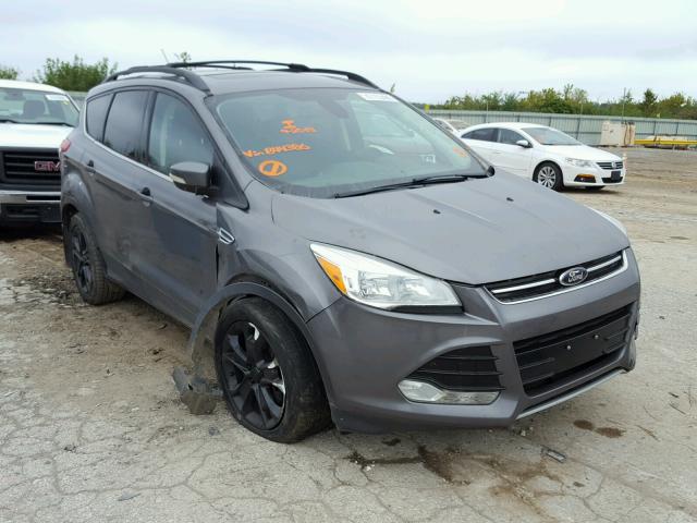 1FMCU0H90DUB44386 - 2013 FORD ESCAPE SEL GRAY photo 1