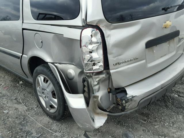 1GNDV23LX6D110616 - 2006 CHEVROLET UPLANDER L 银色 照片 9