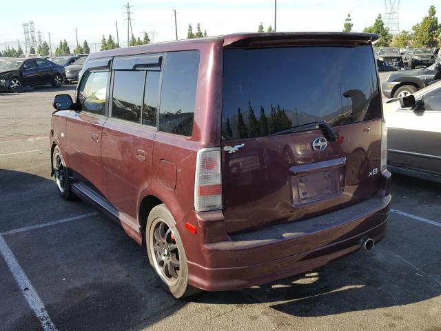 JTLKT324154029948 - 2005 TOYOTA SCION XB Bordo foto 3
