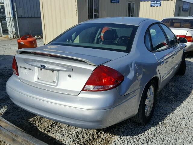 1FAFP56S94A164431 - 2004 FORD TAURUS SEL SILVER photo 4