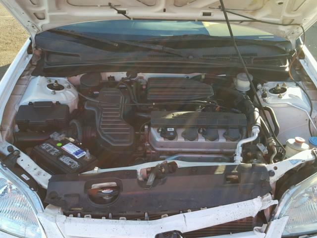 2HGES16583H583850 - 2003 HONDA CIVIC LX WHITE photo 7