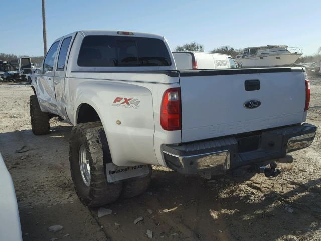 1FTWW3DR5AEA68768 - 2010 FORD F350 SUPER WHITE photo 3