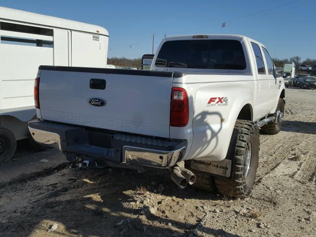 1FTWW3DR5AEA68768 - 2010 FORD F350 SUPER WHITE photo 4