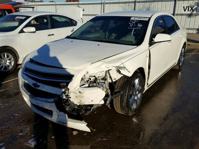 1G1ZH57B284221066 - 2008 CHEVROLET MALIBU 1LT WHITE photo 2