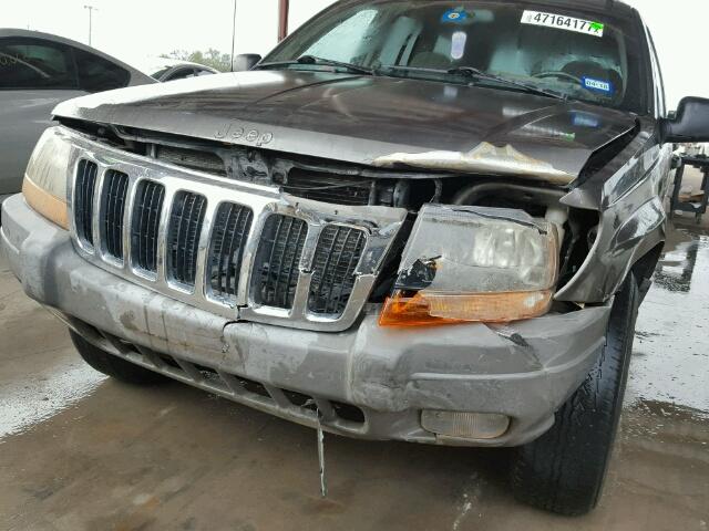 1J4GW48S2YC159505 - 2000 JEEP GRAND CHER GRAY photo 9