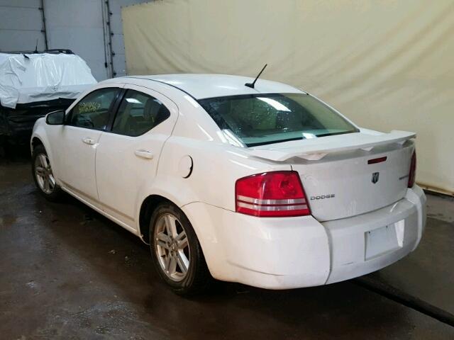 1B3CC5FB9AN227087 - 2010 DODGE AVENGER R/ WHITE photo 3