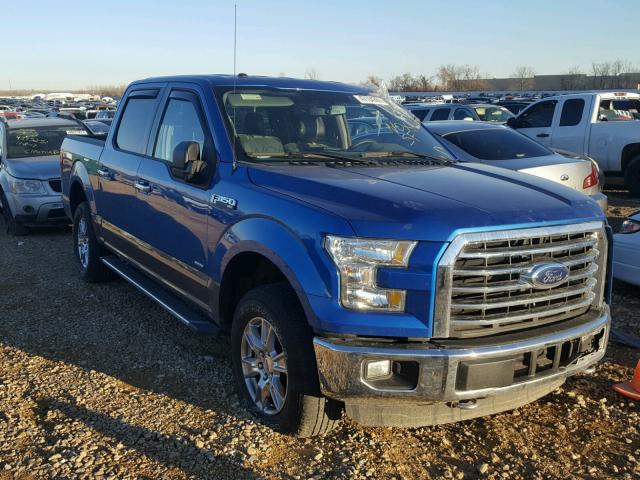 1FTEW1EG2FKE99350 - 2015 FORD F150 SUPER BLUE photo 1