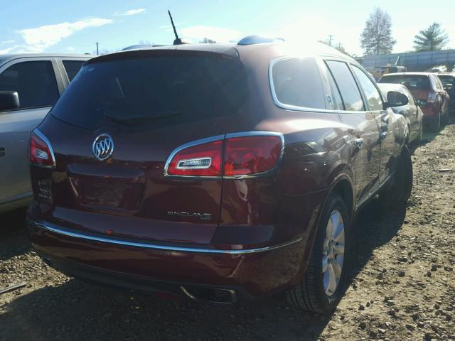 5GAKVCKD4HJ232569 - 2017 BUICK ENCLAVE MAROON photo 4